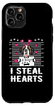 iPhone 11 Pro I Steal Hearts Valentine St Bernard Dog Funny Valentines Day Case