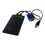 StarTech.com Adaptateur crash cart pour PC portable - Console KVM vers USB 2.0 - USB A (M) - PS/2 (M) - VGA (M) - KVM portable - Commutateur KVM - 1 x KVM port(s) - 1 utilisateur local - de bureau