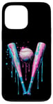 iPhone 13 Pro Max Sprinkles Drip Baseball Bat Art for Baseball Fans Design Case