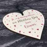 Lovely Mum Mothers Day Gift Wood Heart Personalised Gift For Mum Mummy Keepsake