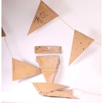 Kraft with Embossed Gold Mr & Mrs Bunting Rustic Wedding Decoration