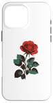 iPhone 16 Pro Max Cute Red Roses Flower Gardening Red Flower Valentines Day Case