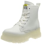 Buffalo Femme Aspha Rld Botte Tendance, Blanc, 38 EU