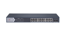 HIKVISION 24 PORT FAST ETHERNET SMART POE SWITCH 370W_ (DS-3E1526P-SI)