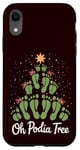 iPhone XR Oh Podiatree Funny Tree Foot Christmas Staff Squad Xmas Tree Case