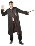 Rubie's Official Harry Potter Gryffindor Deluxe Robe Costume, Includes Wand and Tie, Adult Size Medium/Standard