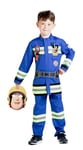 Ciao- Sam le Pompier Nouvel Uniforme costume déguisement garçon original (Taille 3-4 ans) avec masque