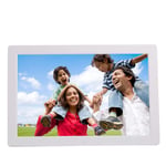 Digital Photo Frame,15-inch HD High Resolution LCD can Wall-Mountable, MP3 / MP4 Player Electronic Picture Frame Portrait&Landscape, Instantly Sharing Moments,White