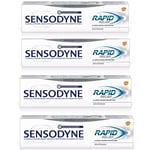 Pack Of 4 75ml Sensodyne Rapid Relief WHITENING Daily Repair Toothpaste.