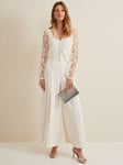 Phase Eight Mariposa Lace Overlay Jumpsuit