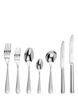 Arthur Price Pisa Stainless Steel Cutlery Set, 42 Piece/6 Place Settings