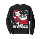 Rats For Everybody Santa Christmas Rat Funny Sweatshirt