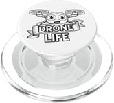 Drone Pilot RC Quadcopter Drone Racer Cartoon PopSockets PopGrip pour MagSafe