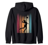 Retro Volleyball Player Volleyball Coach Volleyball Zip Hoodie