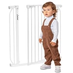 LIONELO Truus Slim LED Barrera de protección 75-105 cm Barrière de Sécurité pour Enfants et Animaux pour Portes et Escaliers Función AutoStop