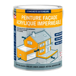 Peinture façade Procom crépi, façade à relief, imperméabilisation et protection des façades - Durable jusqu'à 10 ans Blanc 2.5 litres