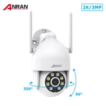 ANRAN Smart Security Camera 5MP IP WIFI Wireless Outdoor CCTV PTZ IR 2 Way Audio