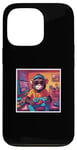 iPhone 13 Pro Fun Kid Monkey Playing Video Games Gamer Art Gift Graphic Case