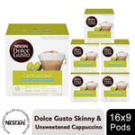 Nescafe Dolce Gusto Coffee Pods 9x Boxes / 144 Caps Skinny Cappuccino