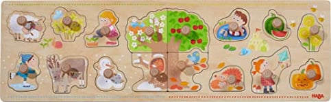 HABA - Puzzle Quatre Saisons - Jeu éducatif - Jouet en Bois - 2 Ans et Plus - 306290