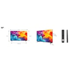 TCL P61 55P61B TV 139,7 cm (55") 4K Ultra HD Smart TV Wifi Titane