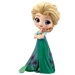 Banpresto - Qposket - Disney Princesses - La reine des neiges - Figurine de collection Elsa 14cm - 85498P