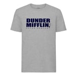 T-Shirt Homme Col Rond Dunder Mifflin Geek Serie Tv Film Humour