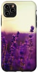 Coque pour iPhone 11 Pro Max Esthétique Violet Lavande Violet Fleur Floral Femmes Filles