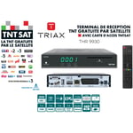 Terminal de reception tnt gratuite par satellite hd - triax thr 9930 - avec carte d'acces tntsat, port usb pour enregistre ME nts