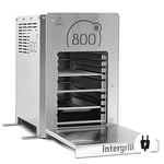 intergrill 800° Electric Grill, Steak Grill, Indoor Quartz Burner, High-Performance Grill, Professional Quality, 20 kg, Top Heat Grill, Table Grill, Stainless Steel with Grill Grate, Gastro Bowl