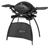 Weber 54010374 Q 2200 Gas Grill with Stand Barbecue, Cast Iron, Black