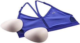 NIKE Women's Dri Fit Indy Bra, Lapis/Deep Royal Blue/Lapis/Wh, XL UK