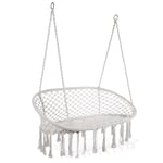 Banc suspendu bohème design macramé balancelle 2 places