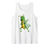 Funny Insect Insects Nature Meadow Dance Exercise Children's Tank Top