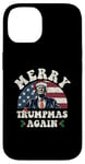 Coque pour iPhone 14 Joyeux Noël de Trump : encore un jeu de mots drôle