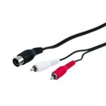 DIN / RCA adapterkabel 1,5 m