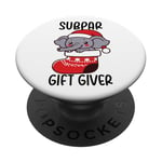 Ugly Christmas Funny White Elephant Gift Subpar Gift Giver PopSockets Adhesive PopGrip