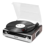 Fenton 102.163 RP102A Record Player with Bluetooth and Speakers, Alum/Wood