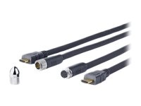 Vivolink Pro Cross Wall - Hdmi-Kabel Med Ethernet - Hdmi Hane Till Hdmi Hane - 7.5 M