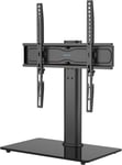 BONTEC Swivel Table Top TV Stand with Bracket for 26-55 inch LED OLED LCD Plasma