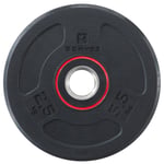 Decathlon Rubber Weight Disc 28 Mm - 2.5 Kg