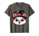 Scary Halloween Hamster Witch Hat Costume Spooky Season T-Shirt