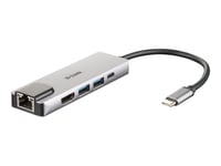 D-Link DUB-M520 - Station d'accueil - USB-C / Thunderbolt 3 - HDMI - 1GbE