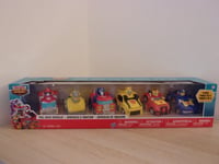 Transformers Rescue Bots Academy Vehicles Pull Back Cars 6 Pack Optimus Bumble#