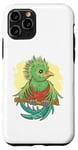 Coque pour iPhone 11 Pro Dessin animé mignon oiseau Quetzal