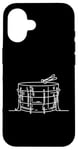 iPhone 16 Steel Drums Line Art For Musicians Steel Drum Case