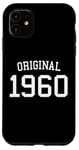 Coque pour iPhone 11 Original 1960, 65 ans, pour homme femme, 65e anniversaire