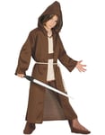 Star Wars Inspirerad Jedi Kostymkappa till Barn med Huva och Bälte