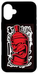 Coque pour iPhone 16 Plus Y2K Bombe de peinture en spray pour graffiti rétro Street Art Old Skool