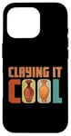 Coque pour iPhone 16 Pro Pottery Claying It Cool Machine à poterie